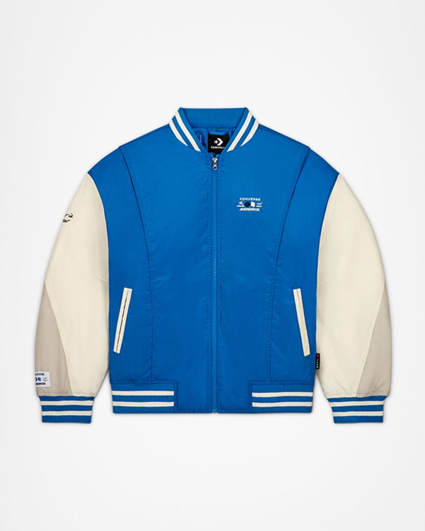 Men\'s Converse x ADER ERROR SHAPES Varsity Jackets Blue | AU 86143R